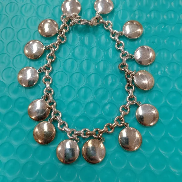 Tiffany Silver Multi-Disc Bracelet 61.1 Grams - Picture 4 of 6